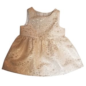 Cream and gold dress